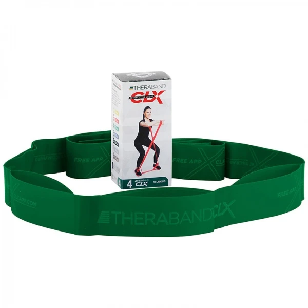 Thera-Band juosta su kilpomis CLX, žalia
