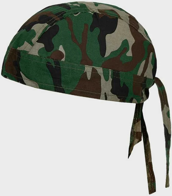 Mil-Tec Galvos apdangalas Headwrap Bandana Woodland