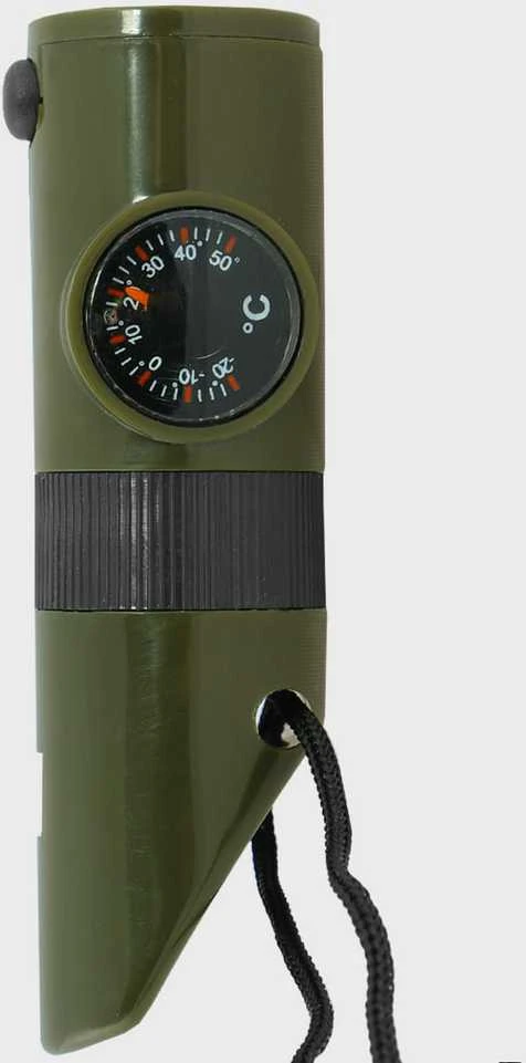 Mil-Tec Survival švilpukas 6 in 1 Olive