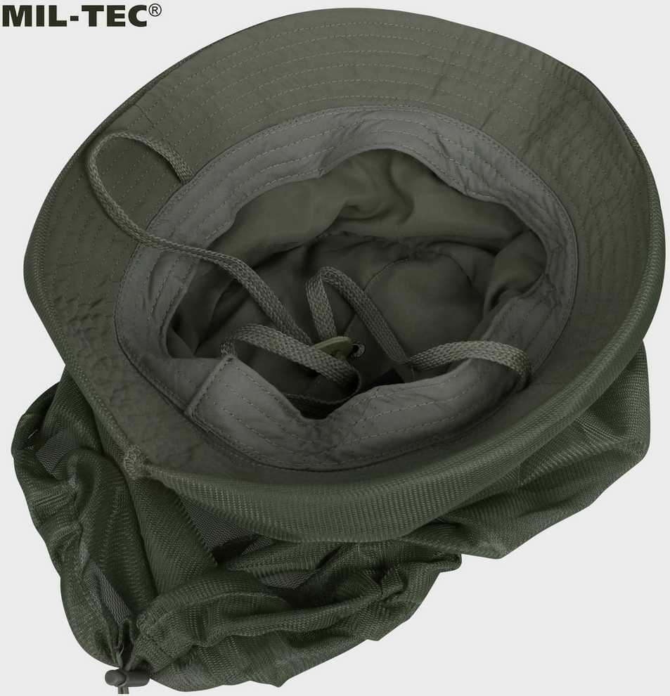Sulankstoma skrybėlė su tinklu nuo uodų Mil-Tec