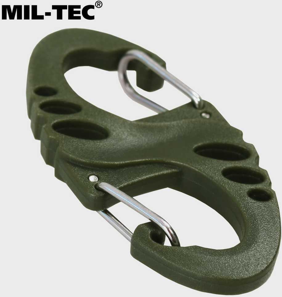 Mil-Tec S-Hook karabinų rinkinys - Žalias