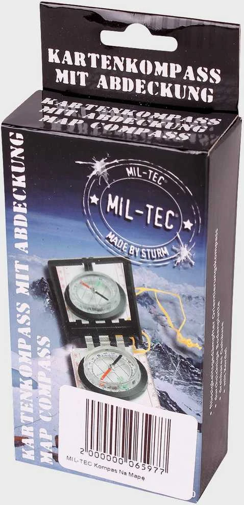 Mil-Tec ŽEMĖLAPIŲ KOMPASAS SU dangteliu