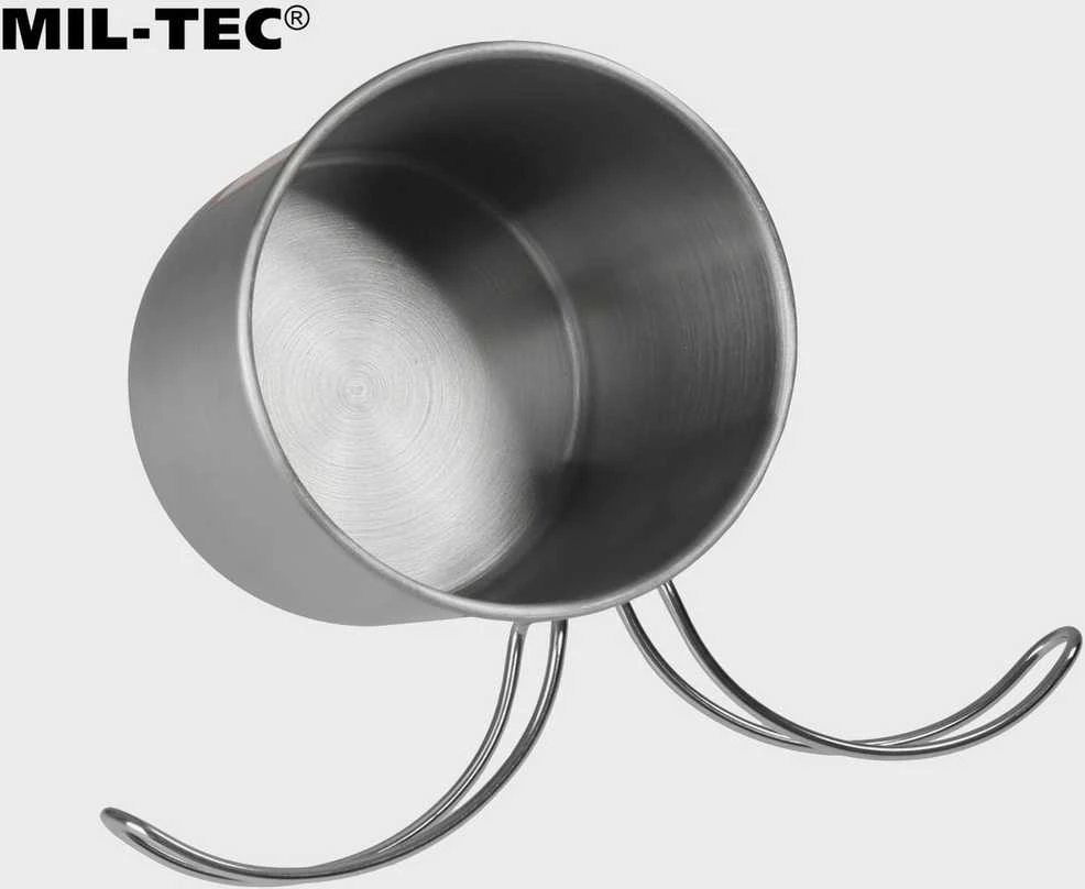 Mil-Tec nerūdijančio plieno puodukas 800ml (VIELINĖ RANKENA)