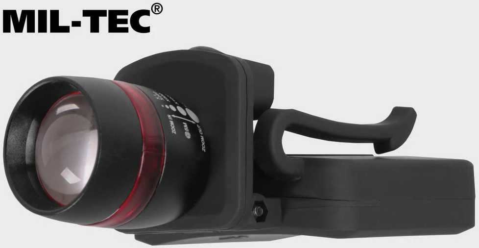 Mil-Tec CREE Zoom Led Adjustable Flashlight Universalus reguliuojamas žibintuvėlis