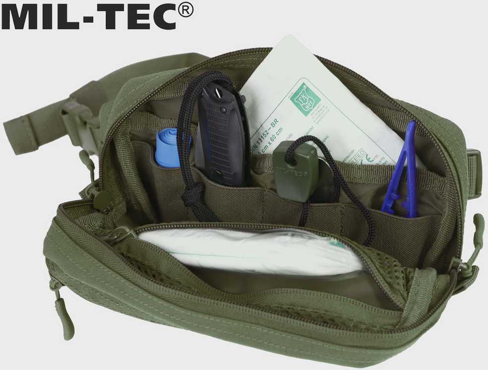Juosmens rankinė Mil-Tec MOLLE, Olive Žalias