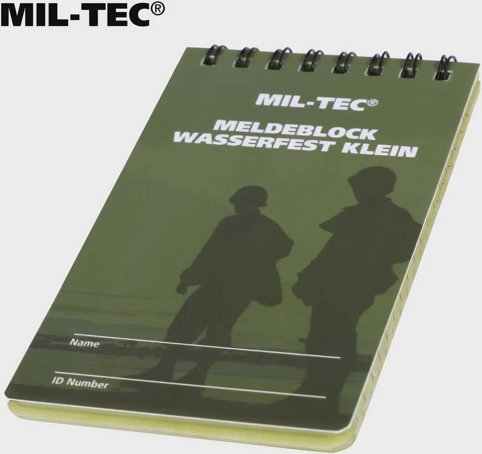Vandeniui atspari užrašinė Mil-Tec