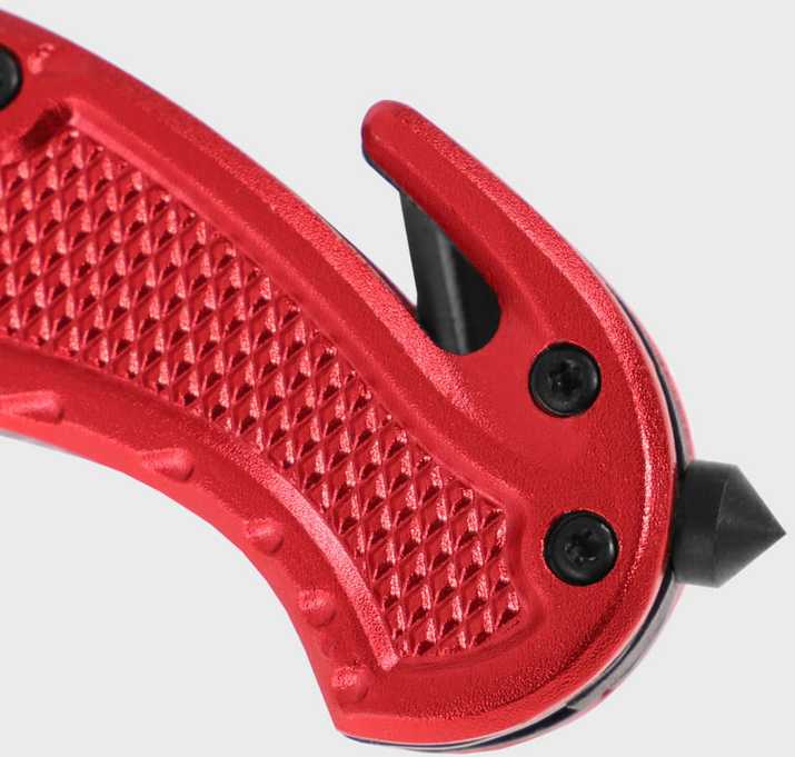 Mil-Tec gelbėjimo peilis raudonos spalvos
