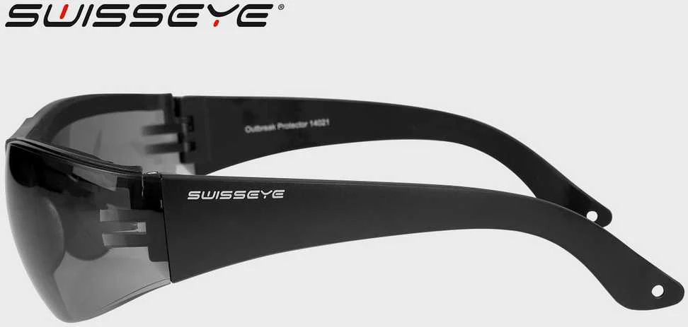 Swiss Eye Wide Safety Glasses OUTBREAK PROTECTOR Smoke color Apsauginiai, taktiniai, šaudymo akiniai