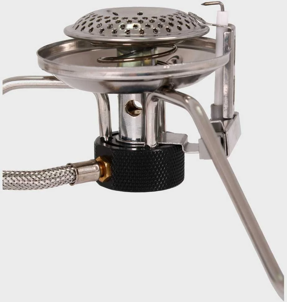 Turistinis dujinis degiklis su vamzdeliu Mil Tec H9cm/280g/3500W nerūd. plieno/alium.