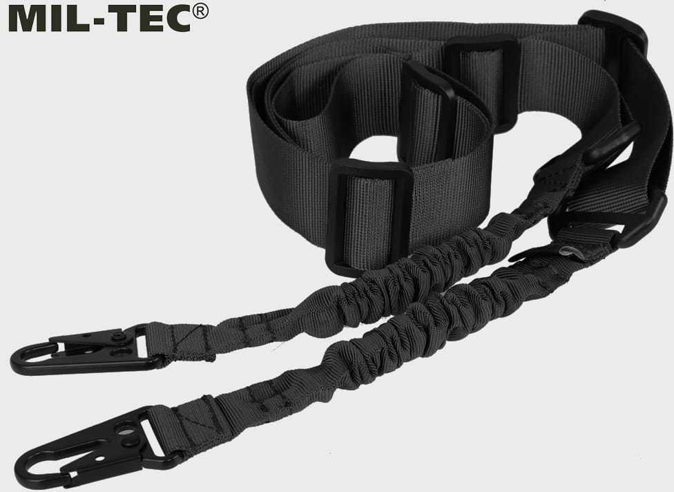 Diržas ginklui Mil-Tec 2 taškų, Juoda
