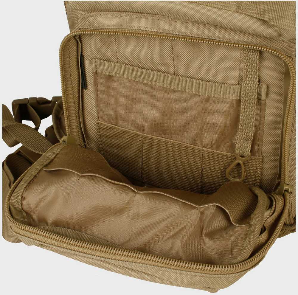 Kuprinė su viena petneša Mil-Tec Assault, 10l., Coyote