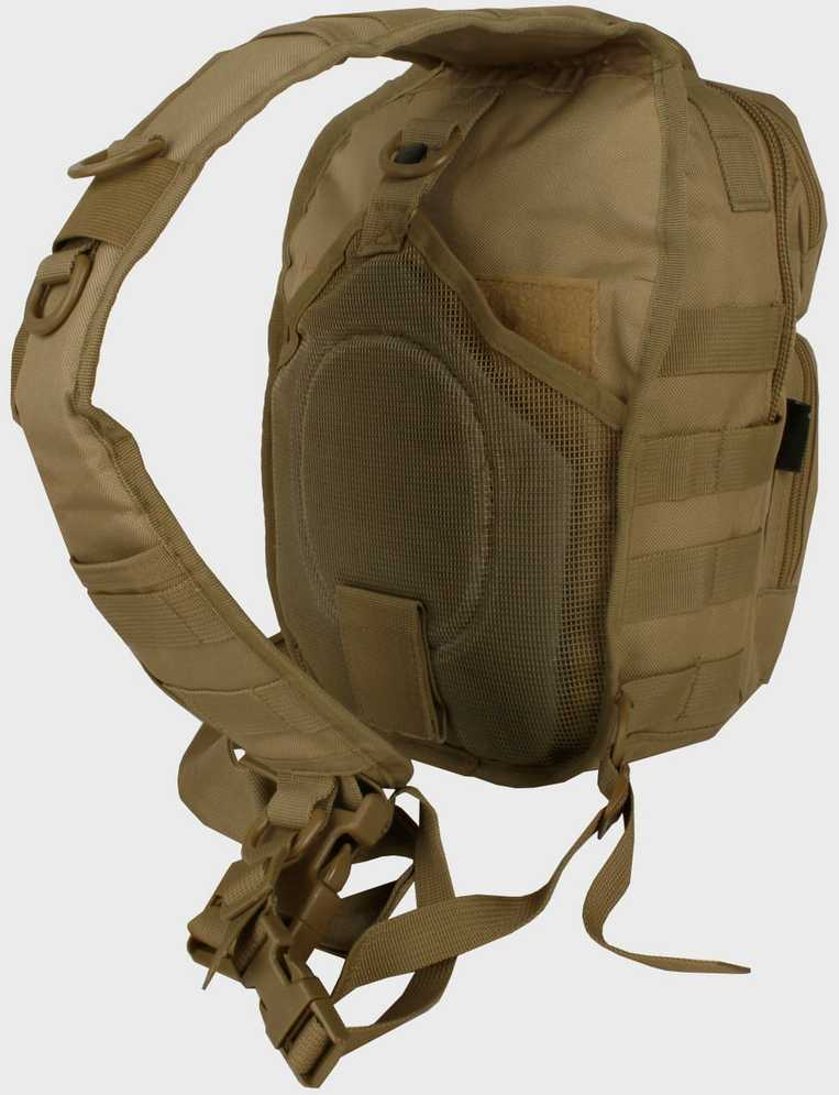 Kuprinė su viena petneša Mil-Tec Assault, 10l., Coyote