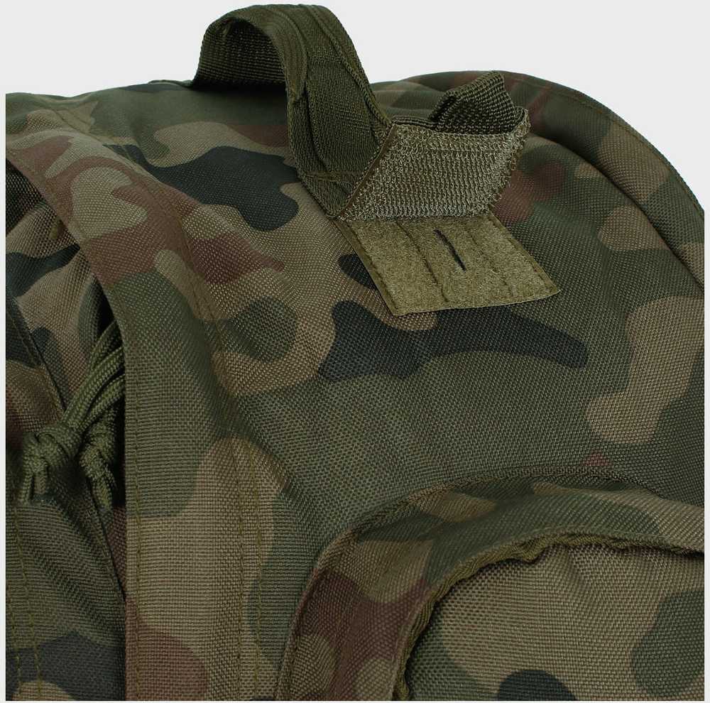 Turistinis kuprinė Grizzly 65L, Texar, atspari vandeniui, atsegama nugarėlė su kilimėlio (karimatos) funkcija, su angomis vandens gėrimo sistemai (camelback), PL Camo / Wz.93 kamufliažas