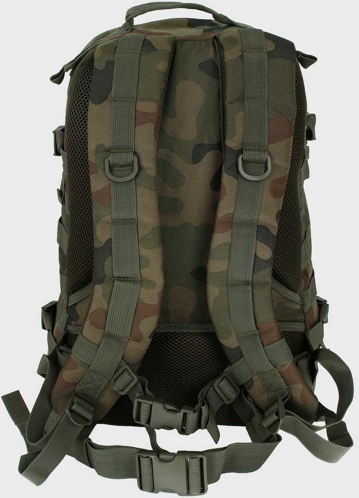 Turistinis kuprinė SCOUT 35L, Texar, su standžiu nugaros pagrindu, molle sistema ir suspaudimo diržais, PL Camo / Wz.93 kamufliažas