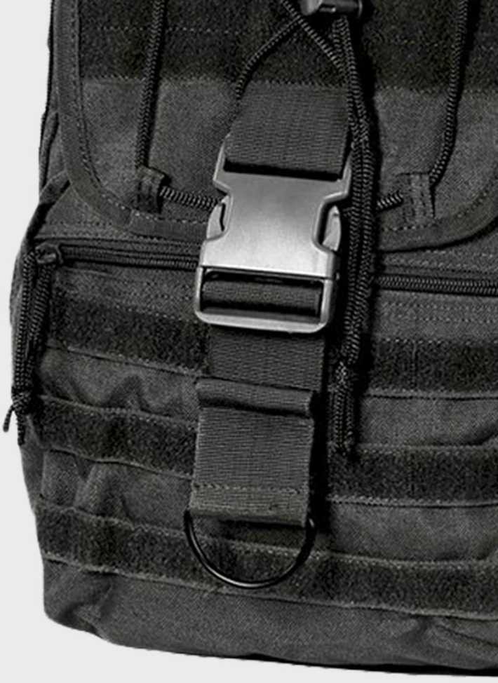 Turistinis kuprinė Traper 35L, Texar, dvi pagrindinės dalys, molle sistema ir suspaudimo diržai, juoda