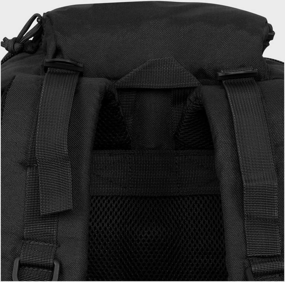 Turistinis kuprinė URBAN 33L, Texar, 7 kišenės, kvėpuojanti nugara ir petnešos, molle sistema ir suspaudimo diržai, velcro lipdukai, juoda