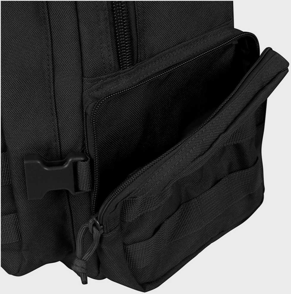 Turistinis kuprinė URBAN 33L, Texar, 7 kišenės, kvėpuojanti nugara ir petnešos, molle sistema ir suspaudimo diržai, velcro lipdukai, juoda