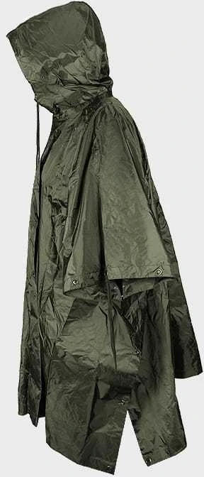 Palapinsiaustė Mil-Tec US Rip-Stop Poncho žalios spalvos (Olive)
