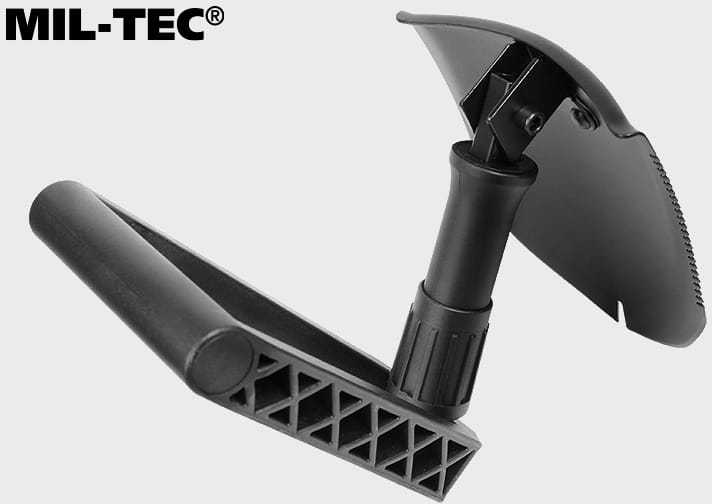 Kastuvėlis Mil-Tec Gen.II, dantytu ašmeniu, su dėklu