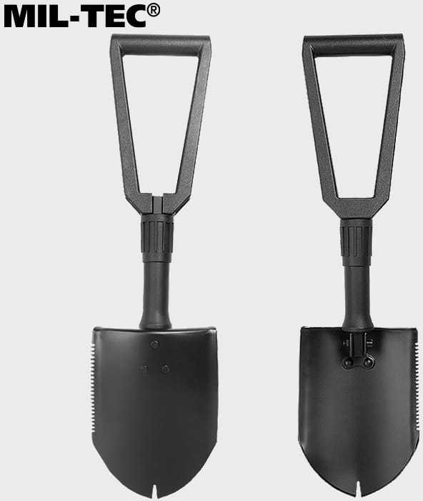 Kastuvėlis Mil-Tec Gen.II, dantytu ašmeniu, su dėklu