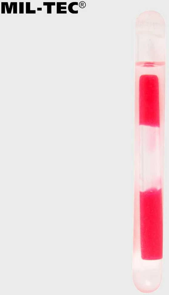 Mil-tec Lightstick Mini 4 cm Raudona 10 vnt