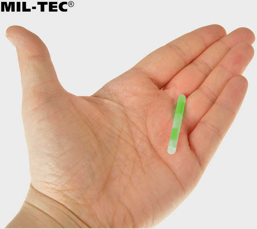 Mil-Tec Liuminiscencinės šviesos lazdelės Miltec 4cmx10vnt. skirtingų spalvų