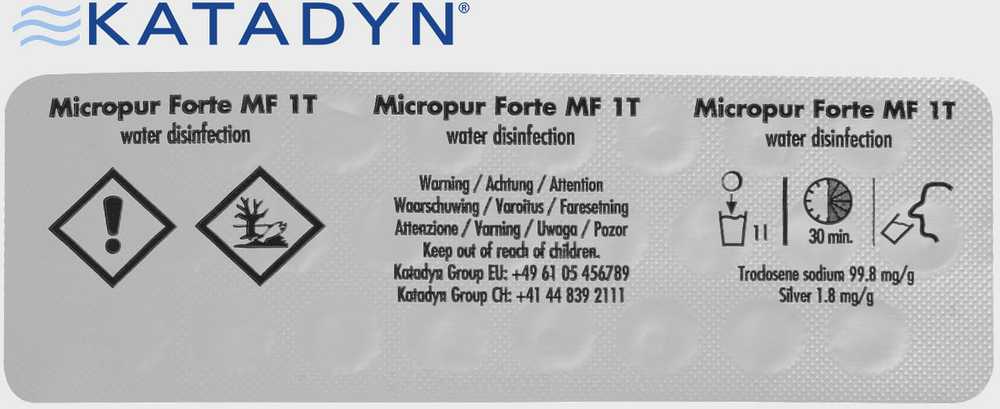 Katadyn MICROPUR FORTE MF1/100T (4X25)