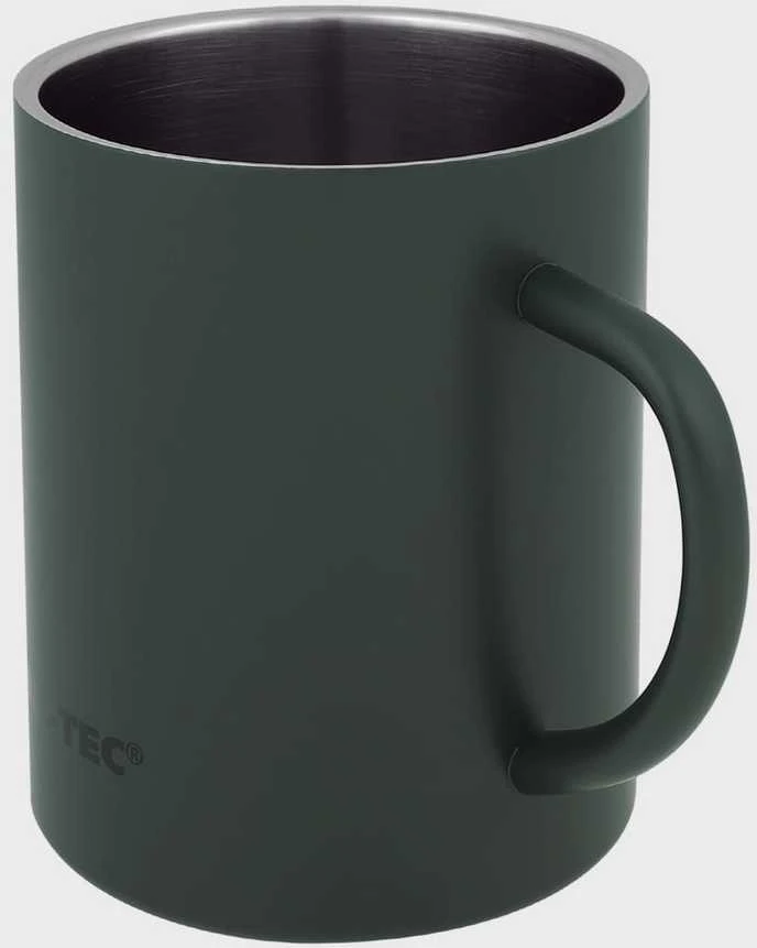 Termosinis metalinis Mil-tec puodelis 450ml žalios spalvos