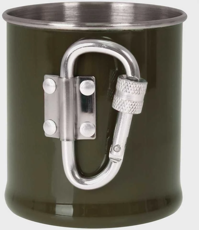 Mil-Tec OD 250ML S/PLIENINĖ KARABINERIO TAURĖ