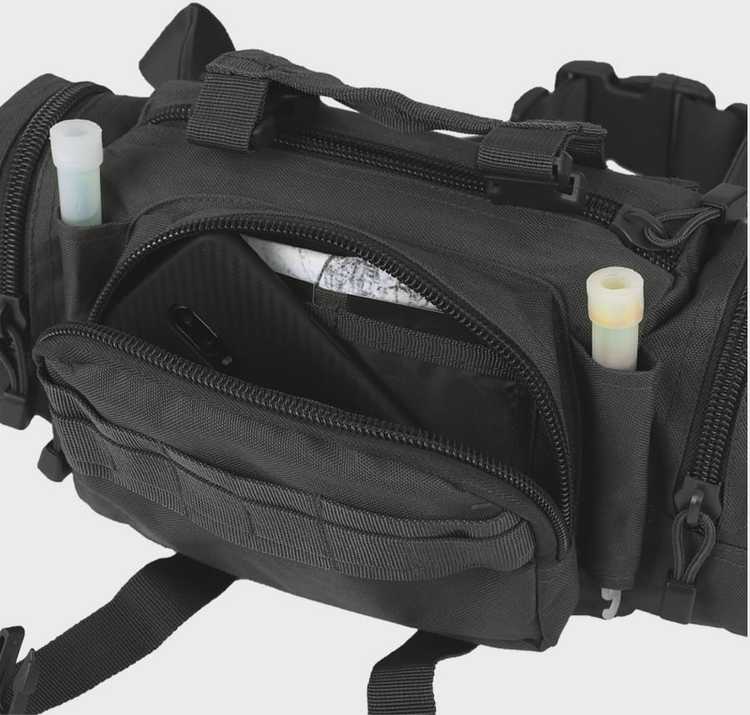 Mil-Tec Mil-Tec Saszetka Biodrowa MOLLE Juoda universalus