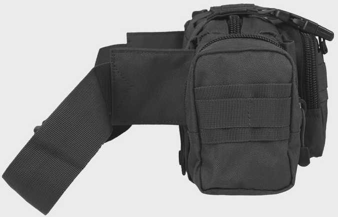 Mil-Tec Mil-Tec Saszetka Biodrowa MOLLE Juoda universalus