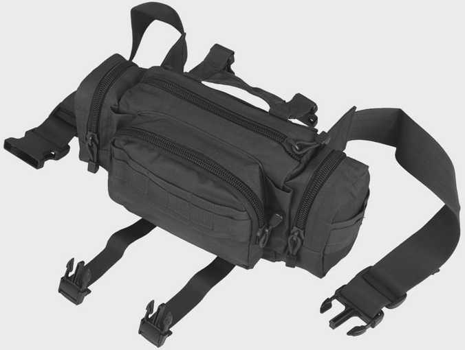 Mil-Tec Mil-Tec Saszetka Biodrowa MOLLE Juoda universalus