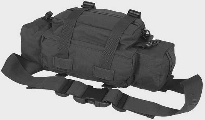 Mil-Tec Mil-Tec Saszetka Biodrowa MOLLE Juoda universalus