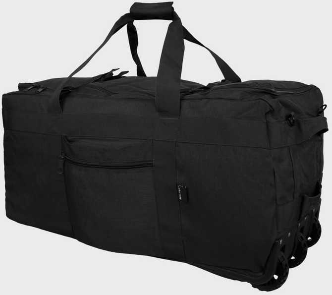 Kuprinė-tašė su ratukais Combat Mil-Tec juoda, 118L