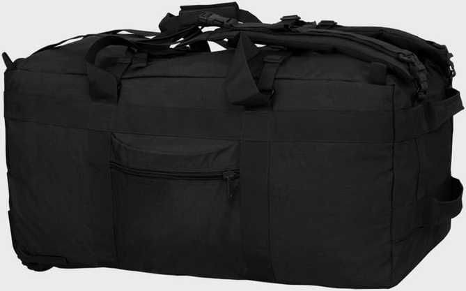 Kuprinė-tašė su ratukais Combat Mil-Tec juoda, 118L