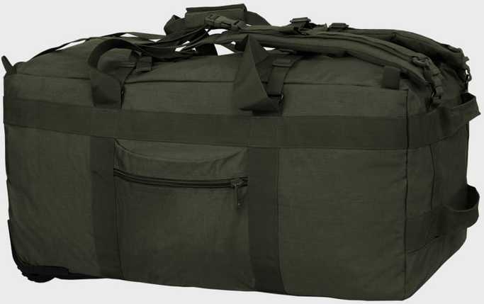 Krepšys ant ratukų Lagaminas Mil-Tec 110l, Olive