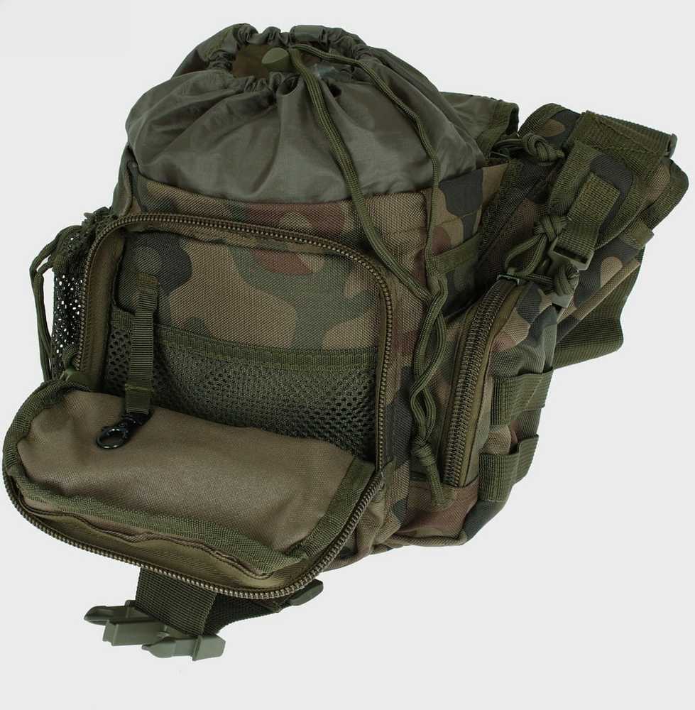 Medžioklinė petinė kuprinė Commander, Texar, stovyklavimui, 1 pagrindinis skyrius, 9 kišenės, PL Camo / wz.93 maskuotė