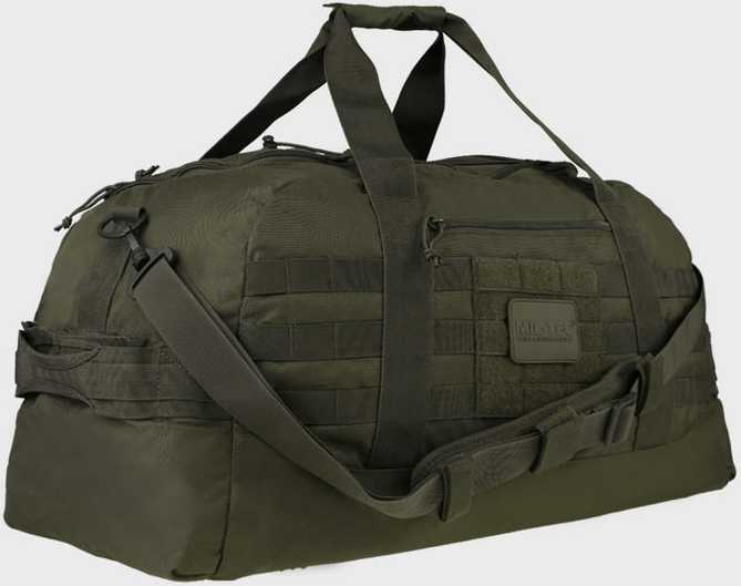 Krepšys Mil-Tec US Combat Parachute Cargo, 54l., Olive Žalias