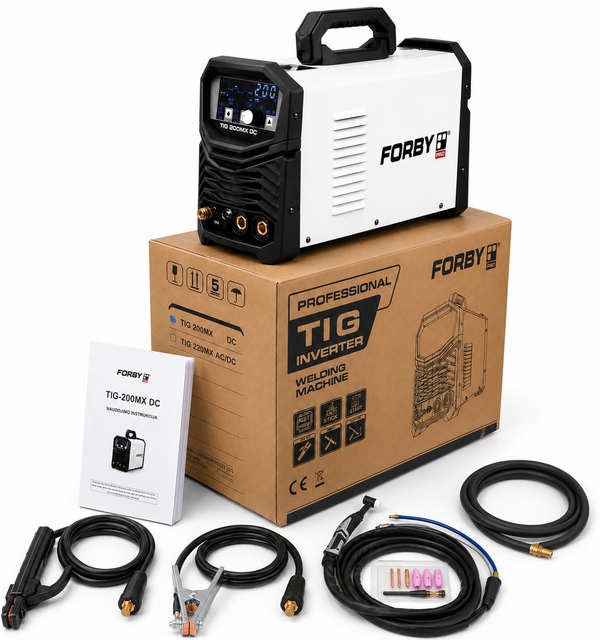 Suvirinimo aparatas FORBY® TIG 200 MX DC (200A - 60%) (sinerginis) aprašymas - Prekės nuotrauka