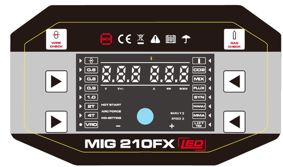 Suvirinimo pusautomatis FORBY® MIG 210FX LED (200A) (sinerginis) aprašymas - Prekės nuotrauka