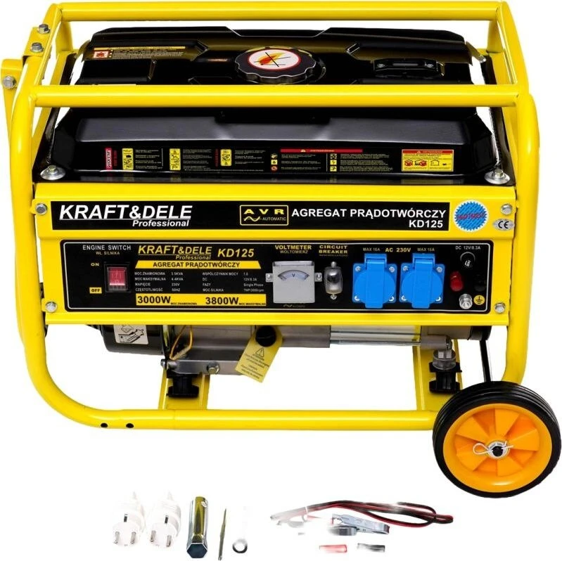 Kraft&Dele Benzininis elektros generatorius, 3 kW, 230 V