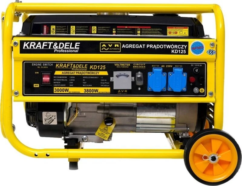 Kraft&Dele Benzininis elektros generatorius, 3 kW, 230 V