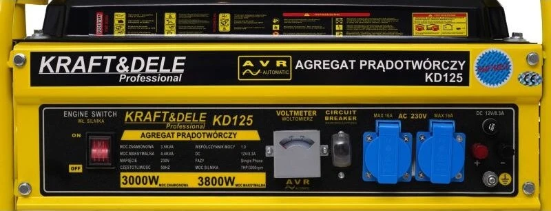Kraft&Dele Benzininis elektros generatorius, 3 kW, 230 V