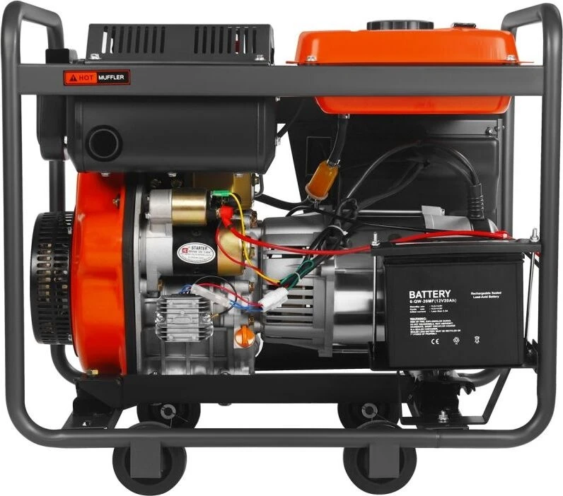 Kraft&Dele Dyzelinis elektros generatorius, 6,5/7 kW, 230/400 V, su elektriniu paleidimu
