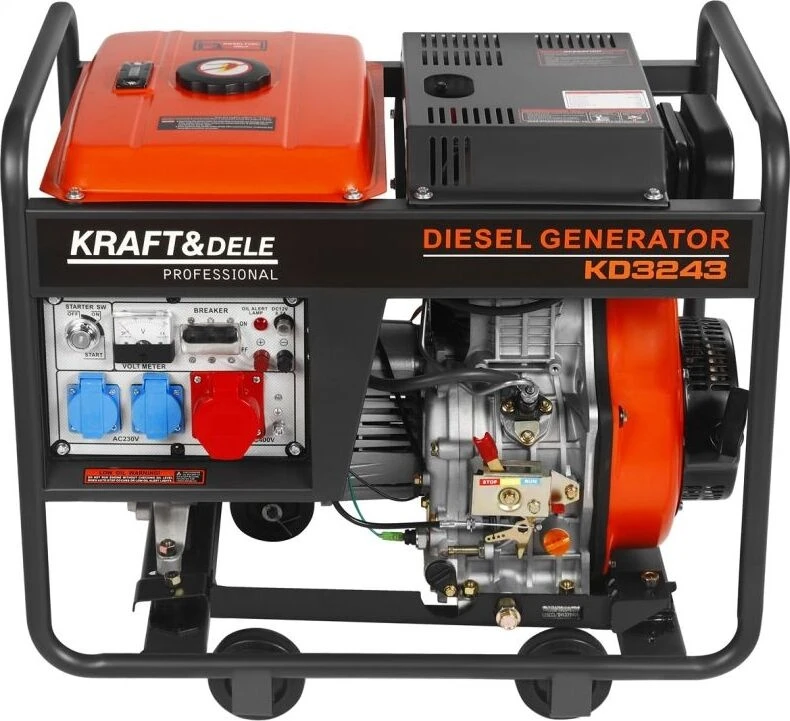 Kraft&Dele Dyzelinis elektros generatorius, 6,5/7 kW, 230/400 V, su elektriniu paleidimu