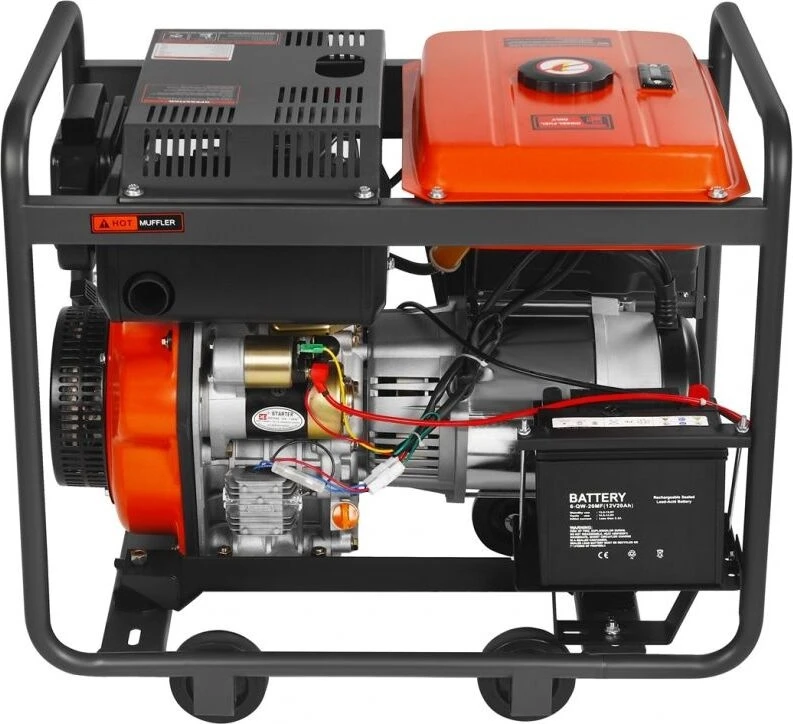 Kraft&Dele Dyzelinis elektros generatorius, 6,5/7 kW, 230/400 V, su elektriniu paleidimu
