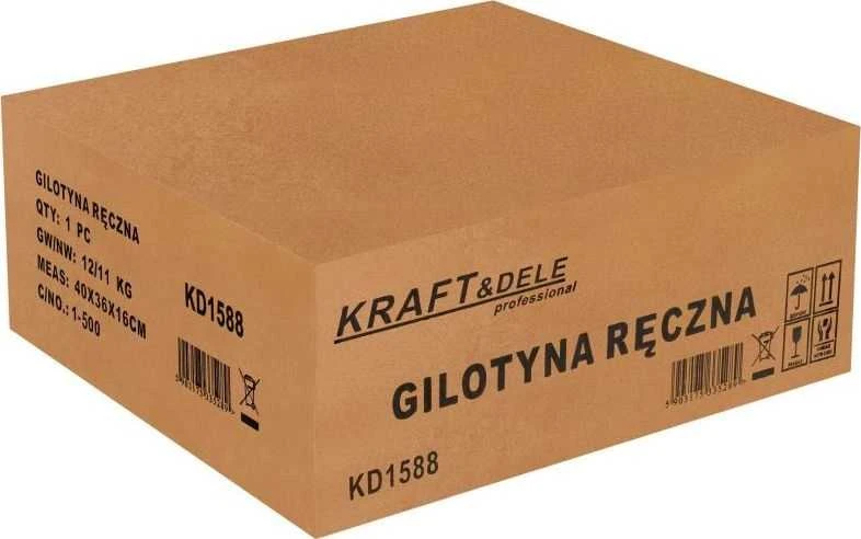 Kraftampdele Kraft&Dele Giljotina lakštiniam metalui ir strypams HS-5, peilio ilgis 125 mm