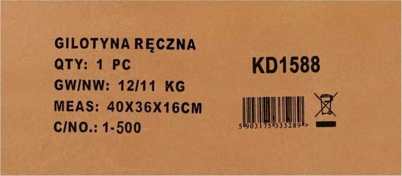 Kraftampdele Kraft&Dele Giljotina lakštiniam metalui ir strypams HS-5, peilio ilgis 125 mm
