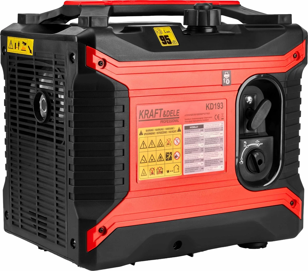 Kraft&Dele El. srovės generatorius benzininis inverterinis 2500W 230V