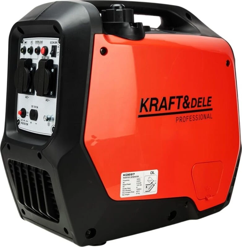 Kraft&Dele Inverterinis benzininis elektros generatorius, 2,3 kW, 230 V